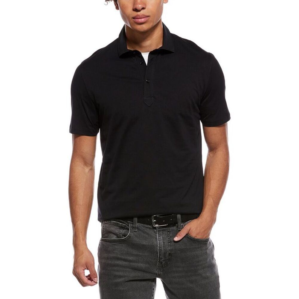 Brunello Cucinelli Mens  Polo Shirt, Black